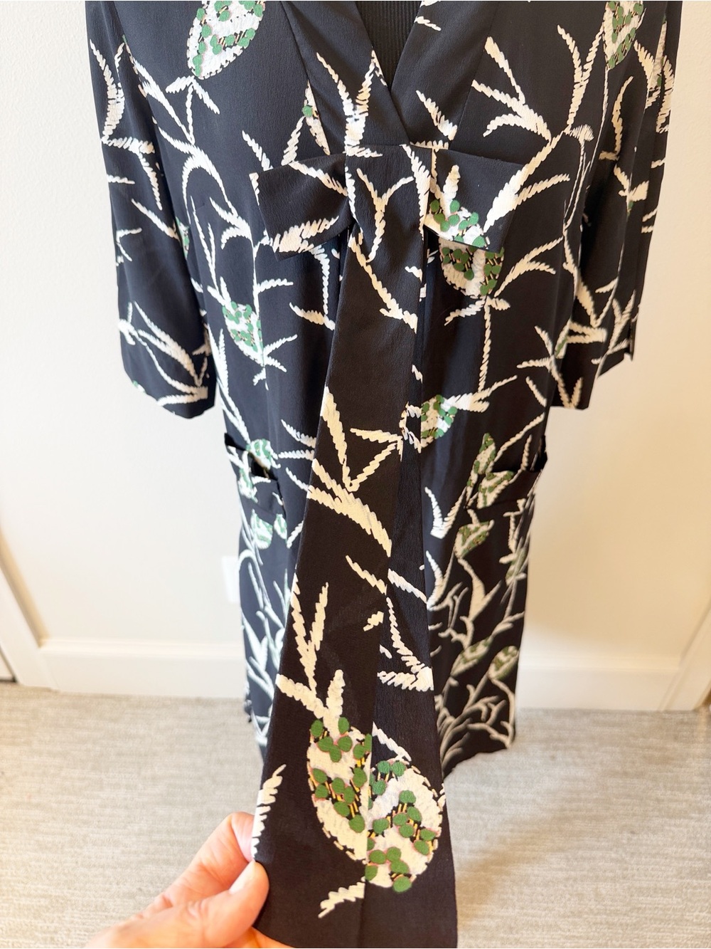 MARNI Drop Waist Print Silk Dress - Picture 7 of 16